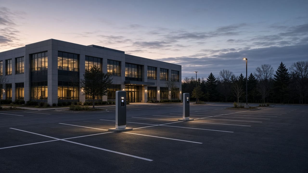 Workplace EV Charging in 2026: Cost, Miles per Shift, and Reliability (workplace EV charging cost and range) — FairRange guide cover